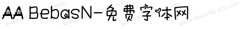 AA BebasN字体转换